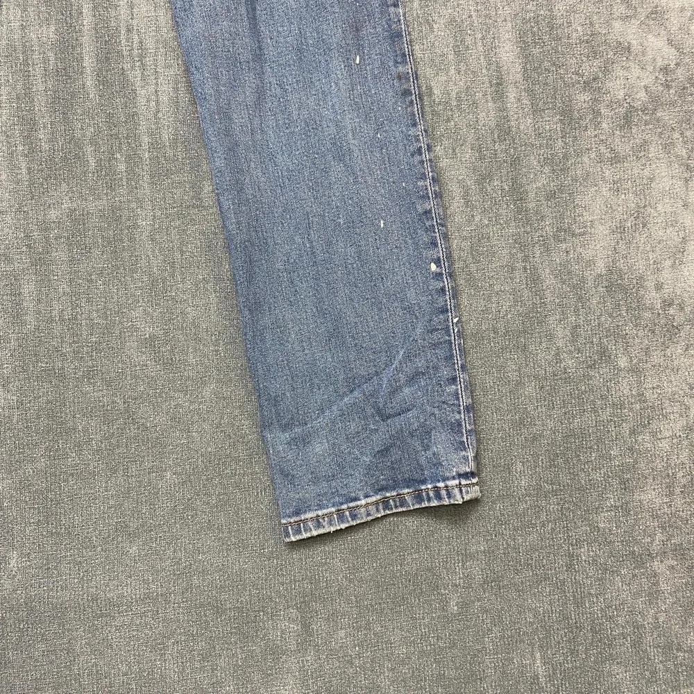 Levi's 514 Jeans Men 30x32 Blue Denim Light Wash Everyday Wear Straight Fit Cozy